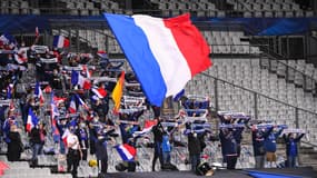 Des supporters de l'équipe de France en octobre 2020
