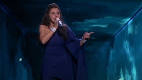 Jamala le soir de sa victoire à l'Eurovision, en 2016