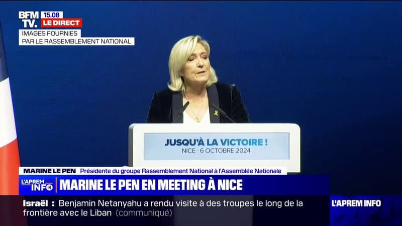 Pour Marine Le Pen, avec Bruno Retailleau et Didier Migaud, 