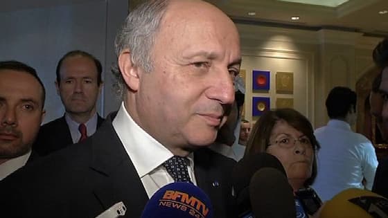 Laurent Fabius à Doha, le 22 juin 2013.