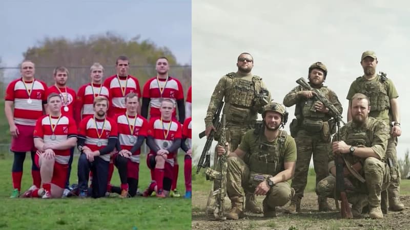Ukraine: des rugbymen devenus soldats combattent les Russes avec des drones