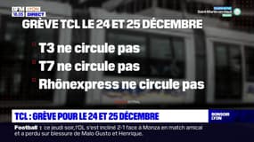 TCL : pas de T3, T7 et Rhônexpress les 24 et 25 décembre