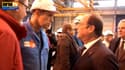 François Hollande, interpellé ce mardi par Sébastien Benoît, sur les chantiers STX de Saint-Nazaire.