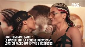 Boxe : Le provocant baiser sur la bouche lors du face-à-face entre 2 boxeuses 