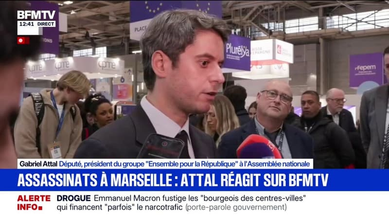 Narcotrafic: "On assiste à des choses qu'on ne pensait pas imaginables il y a encore quelques années en France", déplore Gabriel Attal (EPR)