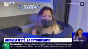 Ariane a testé la cryothérapie : dans un bain d'azote à -150° !