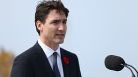 Justin Trudeau, le 10 avril 2017, dans le nord-ouest de la France