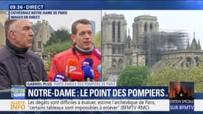 Le porte-parole des pompiers de Paris annonce que l'ensemble du feu à Notre-Dame est désormais éteint 