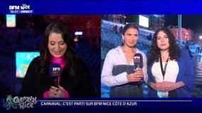 BFM Nice Côte d'Azur à l'heure du carnaval: revivez l'ouverture et le premier corso nocturne en direct