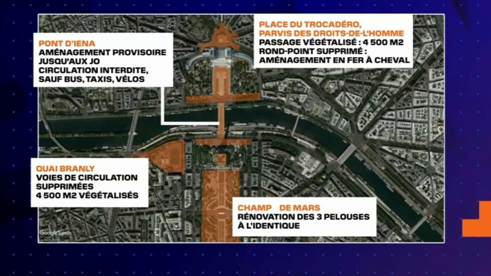 La mairie de Paris a dévoilé les contours du projet de réaménagements des abords de la tour Eiffel La mairie de Paris a dévoilé les contours du projet de réaménagements des abords de la tour Eiffel