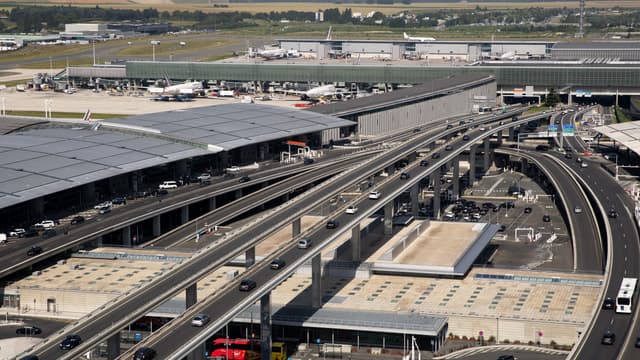 L'aéroport de Roissy-Charles-de-Gaulle au nord de Paris
