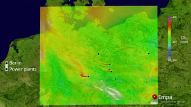 La mission CO2M doit conduire au lancement d'ici fin 2025 de deux satellites qui permettront de discriminer les émissions de dioxyde de carbone provenant de l'activité humaine