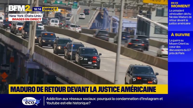 Le président vénézuélien déchu, Nicolas Maduro, de retour devant la justice américaine