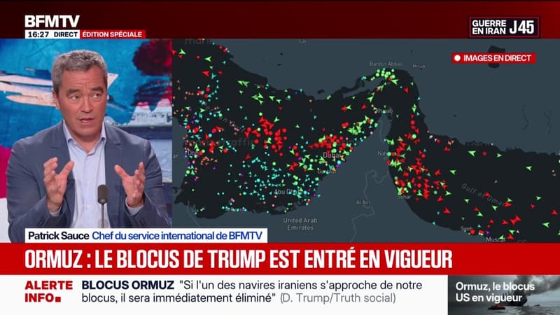 Donald Trump menace "d'éliminer" les navires iraniens qui "s'approchent ne serait-ce qu'un peu de (leur) blocus"