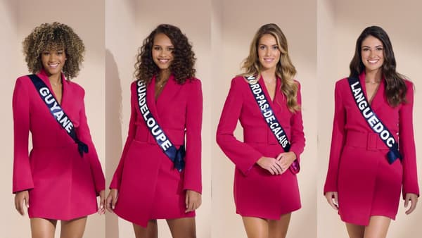 Miss Guyane, Miss Guadeloupe, Miss Nord-Pas-de-Calais et Miss Languedoc