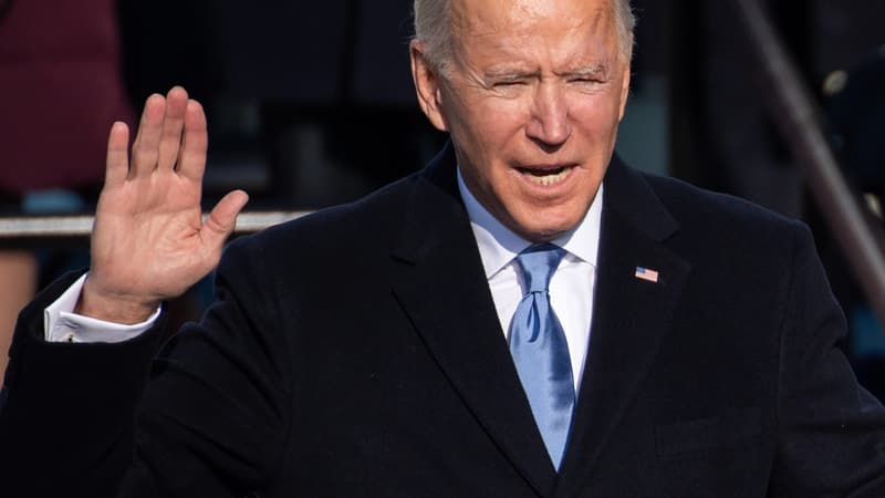 Joe Biden prête serment le 21 janvier 2021 à Washington 