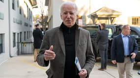 Joe Biden à Rehoboth Beach, dans le Deleware, le 17 février 2024