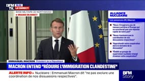 Lutte contre l'immigration clandestine: "Nous mettons beaucoup d'argent pour défendre la frontière", assure Emmanuel Macron