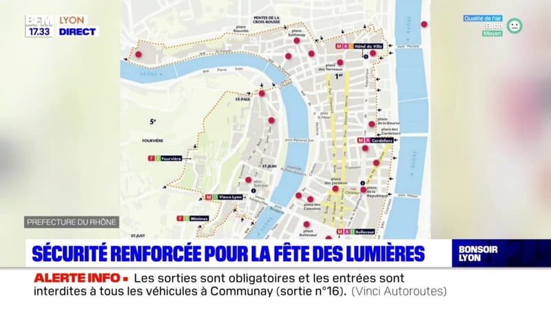 Lyon : sécurité renforcée pour la Fête des Lumières 2022