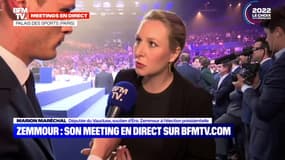 Marion Maréchal: "Éric Zemmour a plus d'atouts que Marine Le Pen en aurait au second tour pour créer la surprise"