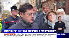 Immeubles effondrés à Lille: "Une personne a été secourue", annonce le préfet de région