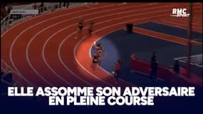 Disqualifiée pour... un coup à la tête en pleine course