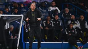 Luis Enrique lors de PSG-OL (4-1, L1), le 21 avril 2024