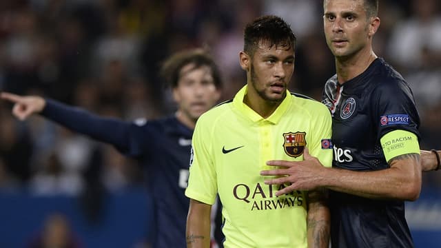 Neymar et Thiago Motta