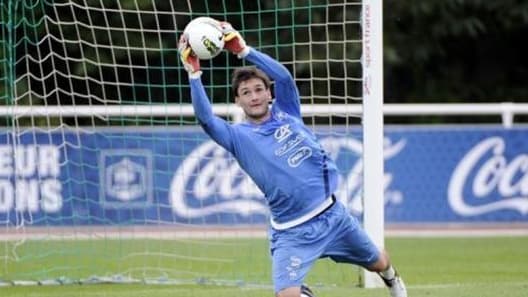 Lloris à l'entraînement le 13 août 2012