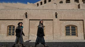 Des membres des talibans marchent à l'intérieur de la citadelle d'Herat, également connue sous le nom de citadelle d'Alexandre et connue localement sous le nom de Qala Iktyaruddin, à Herat le 23 novembre 2021. (Photo d'illustration)