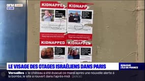Paris: les visages des otages israéliens affichés dans les rues