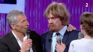 Nagui et Marc Lavoine dans N'oubliez pas les paroles