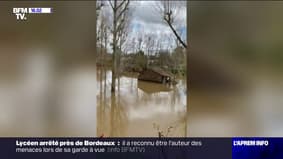 Vienne: à Montmorillon, les crues font déborder la rivière Gartempe