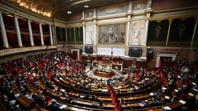 Vue générale de l'Assemblée nationale à Paris le 19 octobre 2022