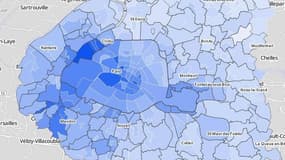 La carte interactive du logement francilien