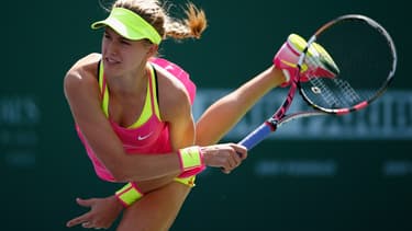 Eugénie Bouchard, lors du tournoi BNP Paribas en mars dernier.