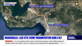 Marseille: les chauffeurs VTC mobilisés, une manifestation prévue sur l'A7