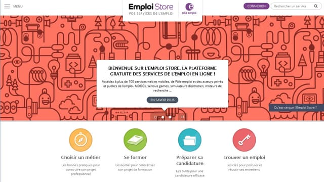 Offres d'emplois, formations en ligne, simulateur d'entretien: Pôle emploi a lancé jeudi son "Emploi store" sur le web.