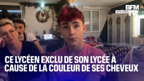 Ce lycéen de Valenciennes exclu de son lycée, à cause de ses cheveux roses