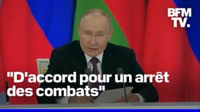 Ukraine: Vladimir Poutine en faveur d'une trêve mais avec "quelques réserves"