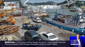 À Taïwan, un pont de 140 mètres s'effondre soudainement