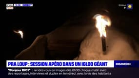 Pra Loup: session apéro dans un igloo géant