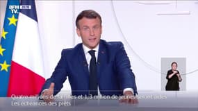 Emmanuel Macron annonce que des aides sociales seront versées à 4 millions de familles et 1,3 million de jeunes "en fin de semaine"