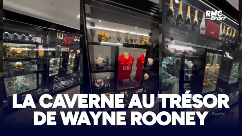 L'impressionnante "salle aux trophées" de Wayne Rooney