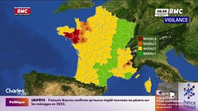 Météo: 3 départements en vigilance rouge crues  