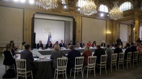 Premier Conseil des ministres du nouveau gouvernement le 23 mai 2022 à l'Elysée à Paris 