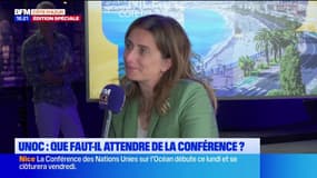Unoc: Marine Tondelier dénonce le bilan écologique d'Emmanuel Macron