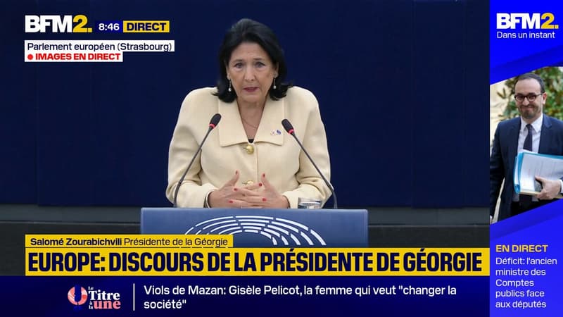 La présidente de la Géorgie dénonce 