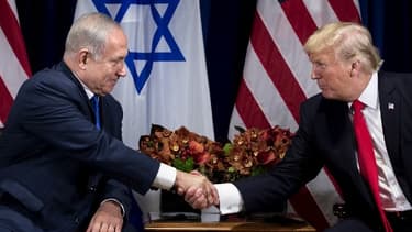Benyamin Netanyahu et Donald Trump le 18 septembre 2017