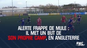 Alerte frappe de mule : il marque un but de son propre camp, en Angleterre